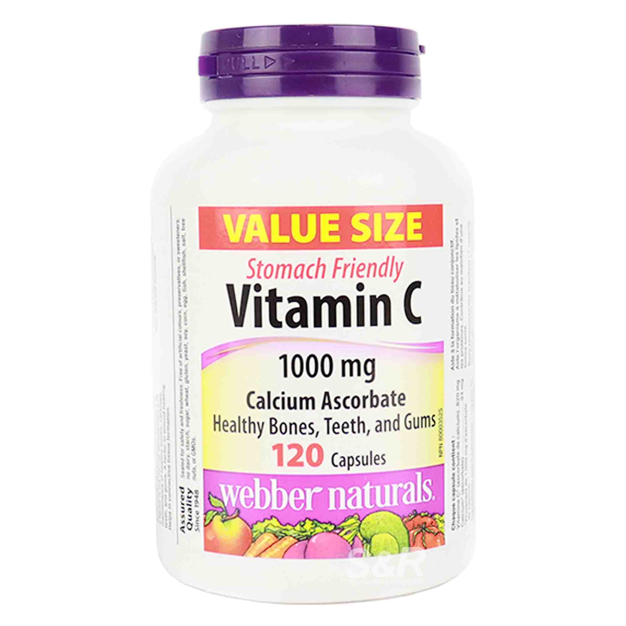 Webber Naturals Value Size Vitamin C 120 capsules